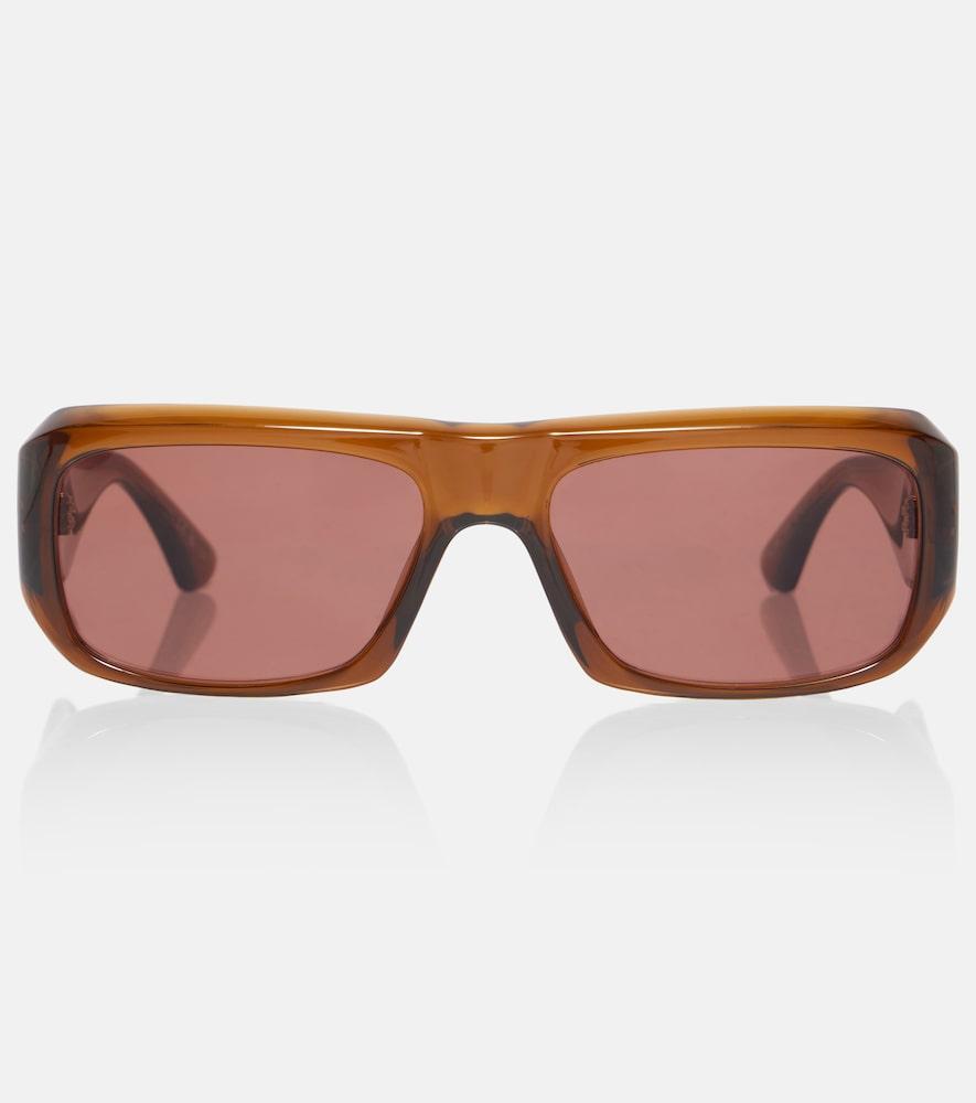 saint laurent sl logo rectangular sunglasses