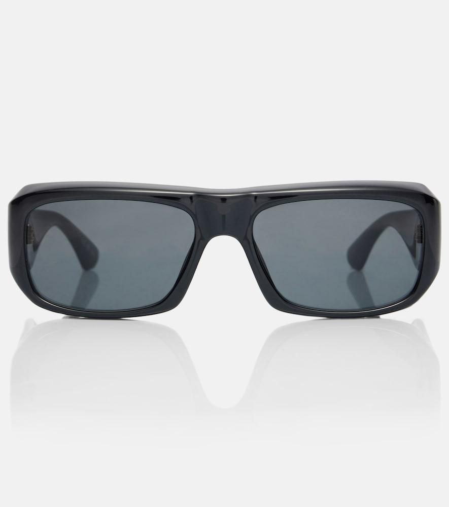 saint laurent sl logo rectangular sunglasses