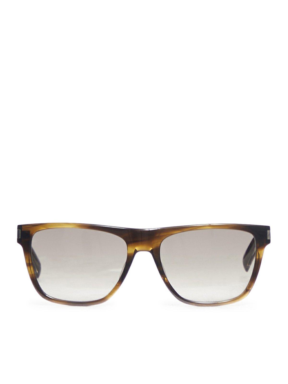 saint laurent square logo sunglasses