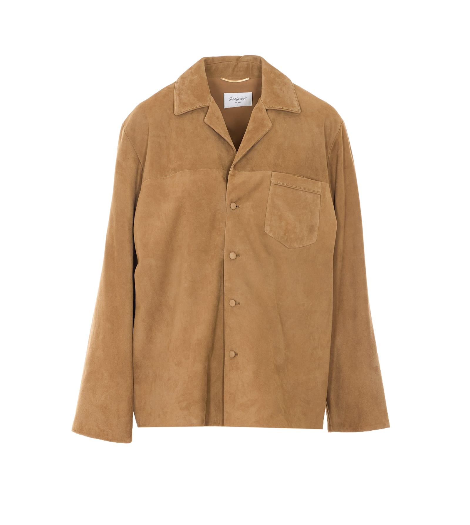 saint laurent suede jacket