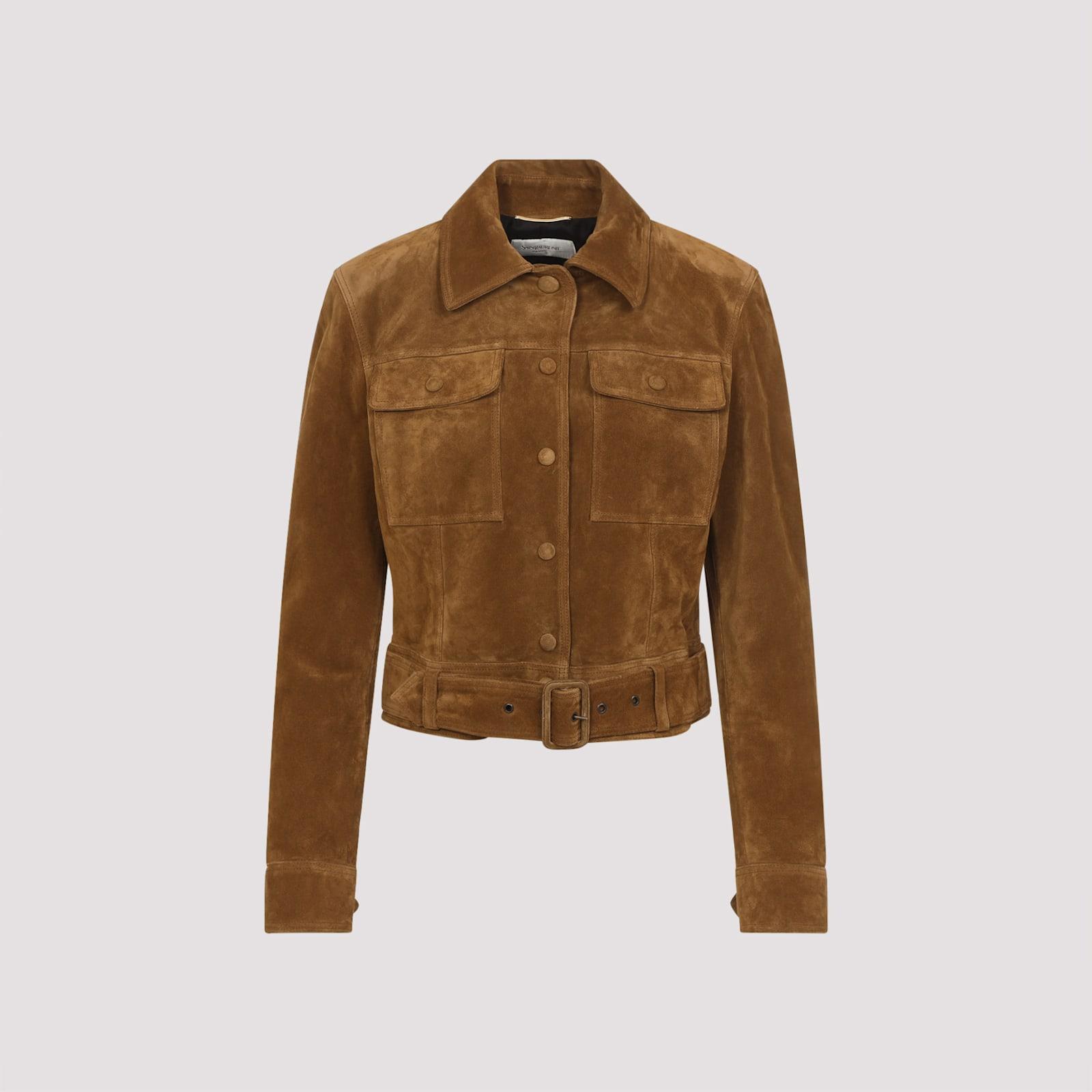 saint laurent suede jacket