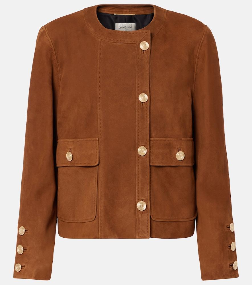 saint laurent suede jacket