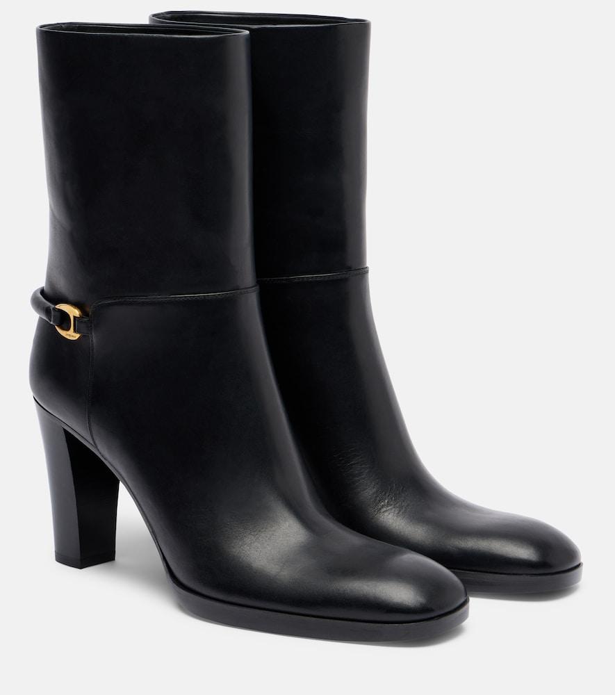 saint laurent sulpice 80 leather ankle boots
