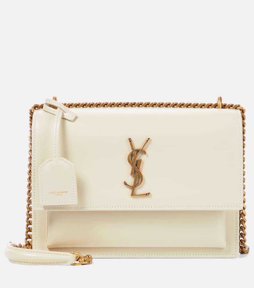 saint laurent sunset medium leather shoulder bag