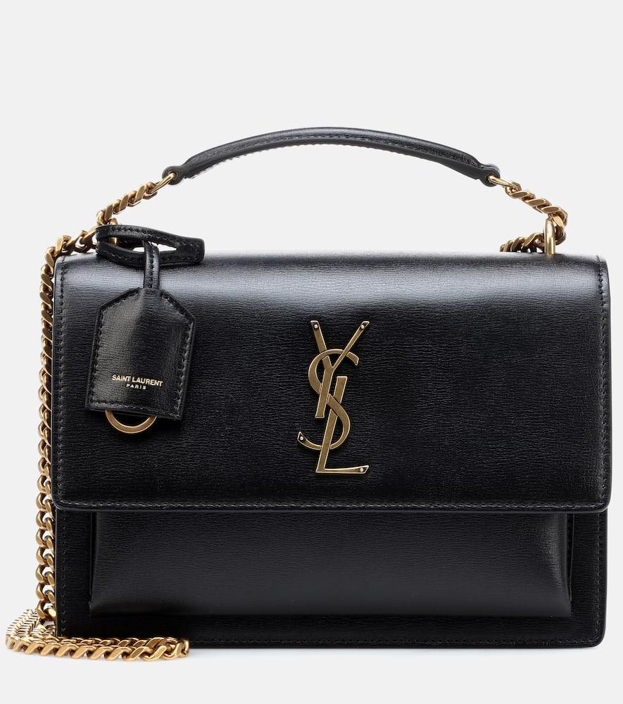 saint laurent sunset medium leather shoulder bag