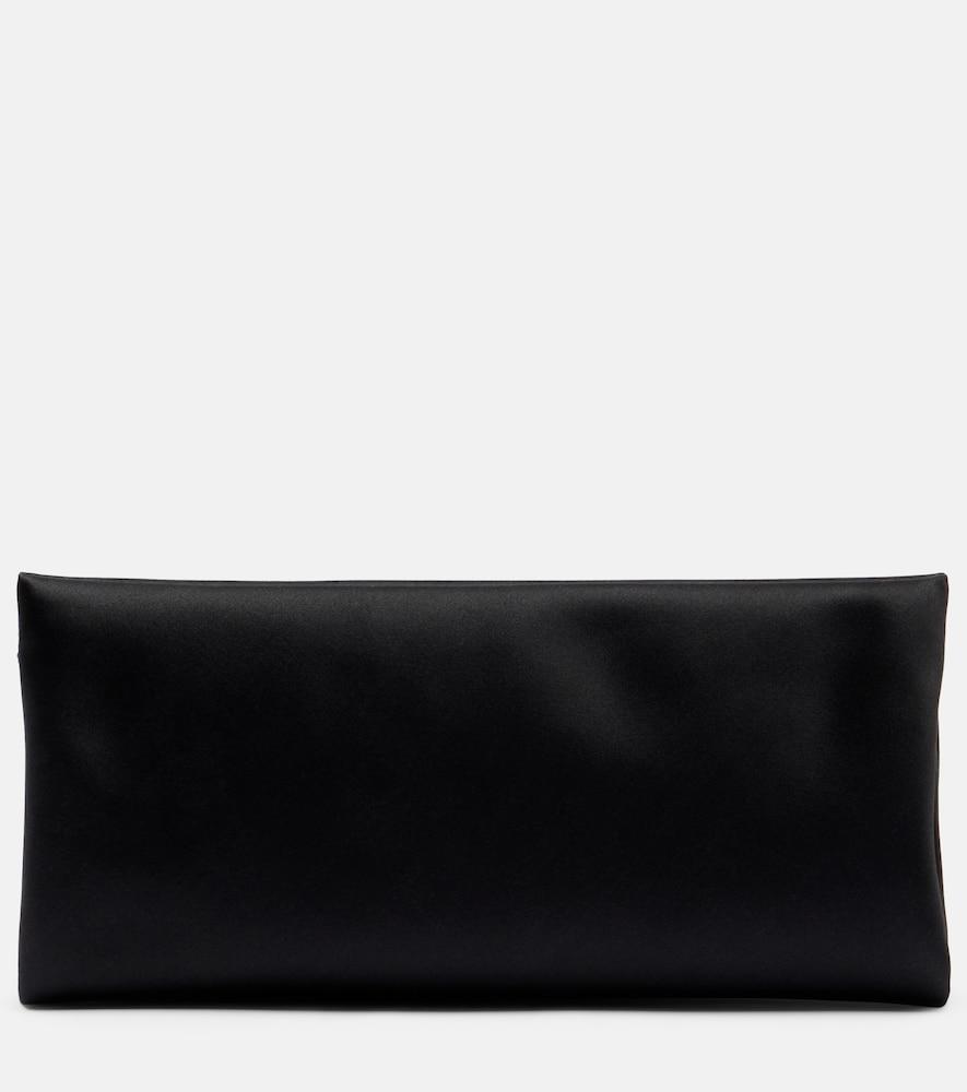 saint laurent supple satin clutch