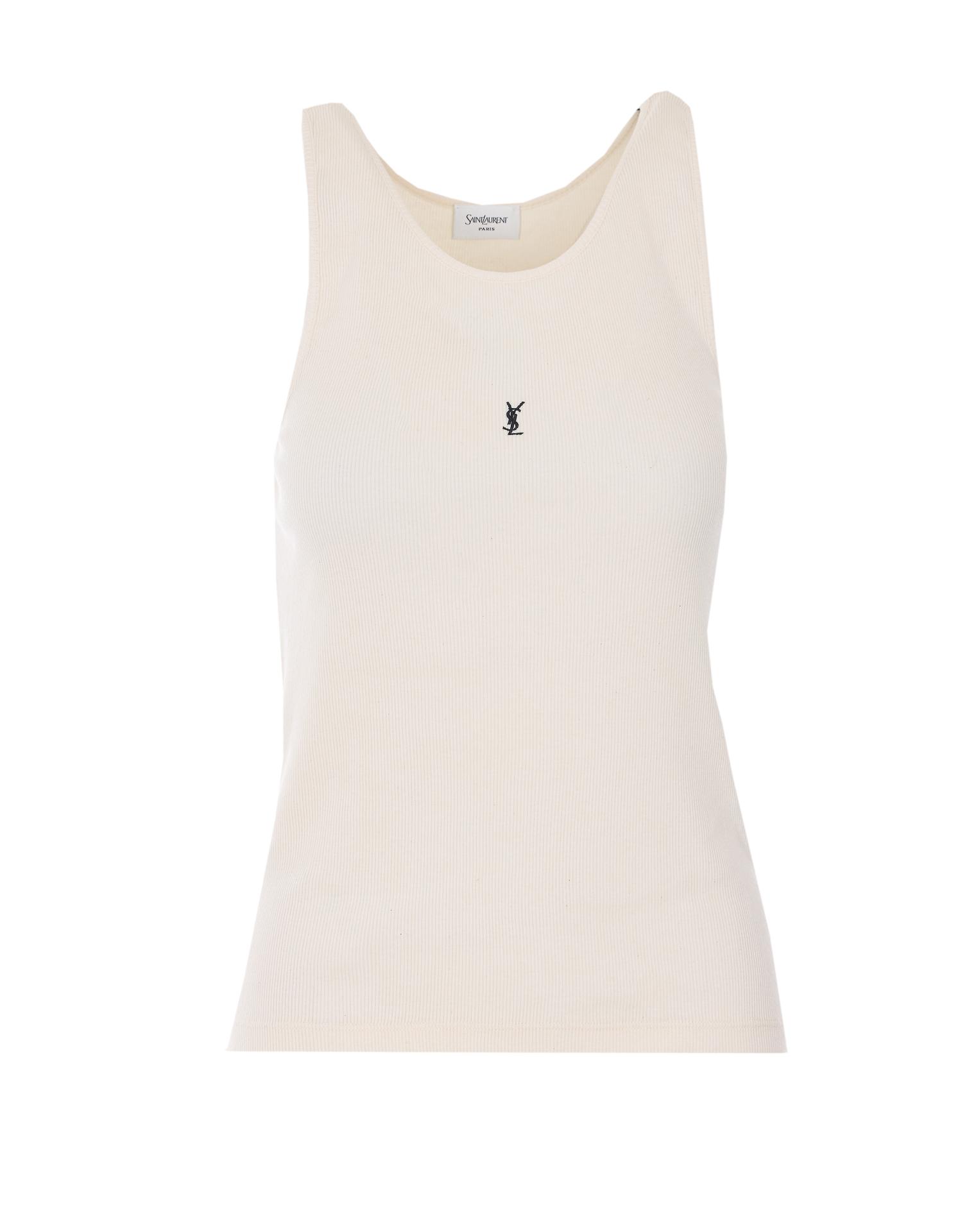 saint laurent t-shirts and polos white cotton - women