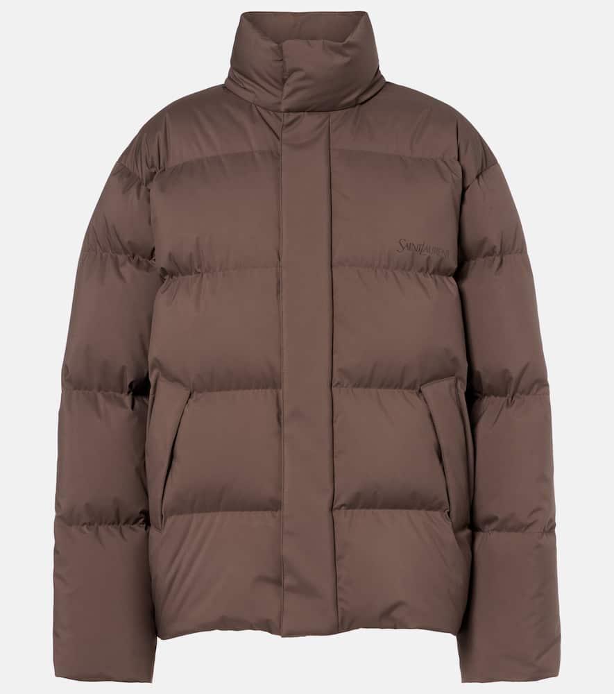saint laurent technical canvas down ski jacket