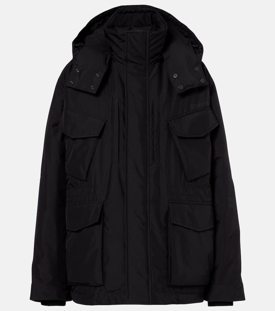 saint laurent technical canvas down ski jacket