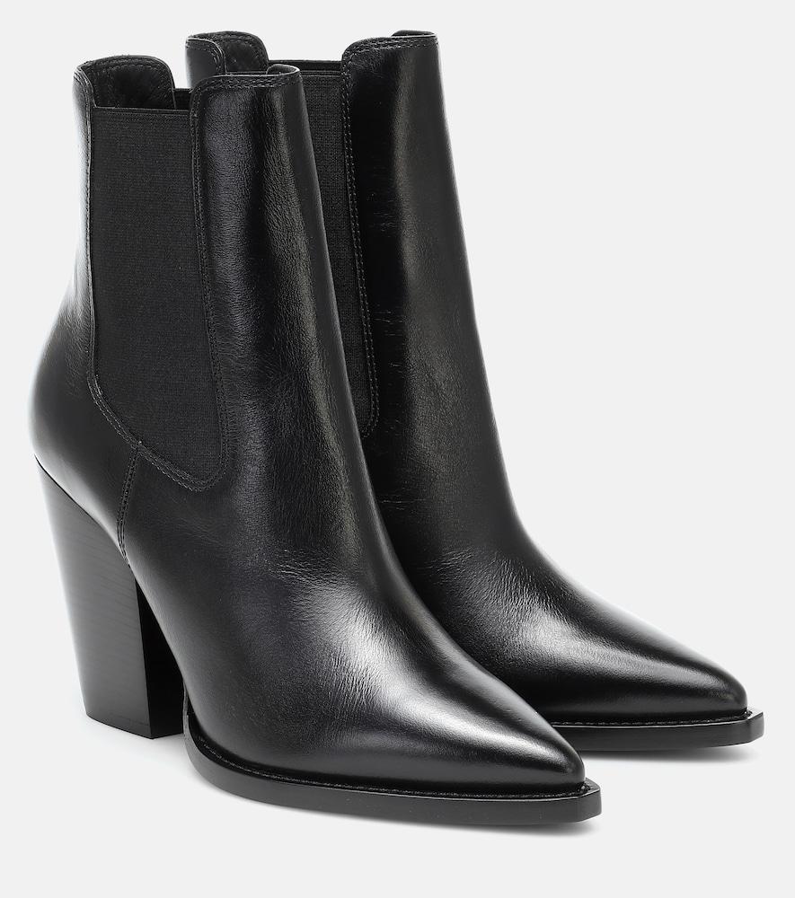 saint laurent theo 95 leather chelsea boots