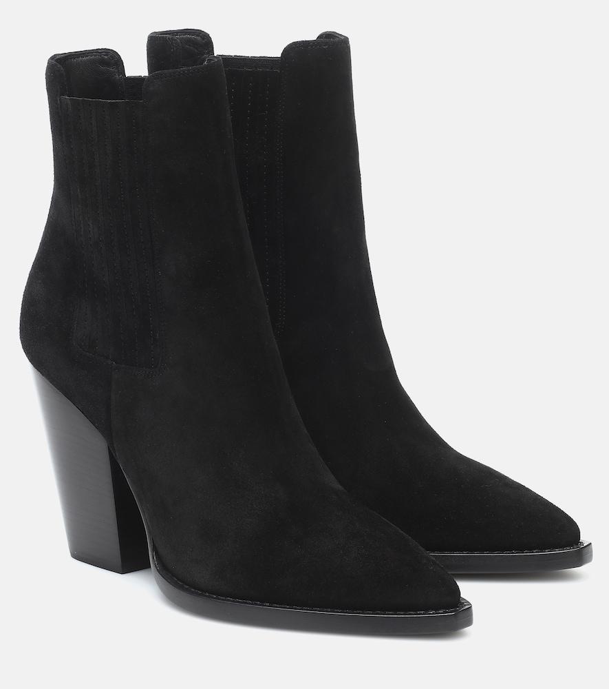 saint laurent theo 95 suede ankle boots