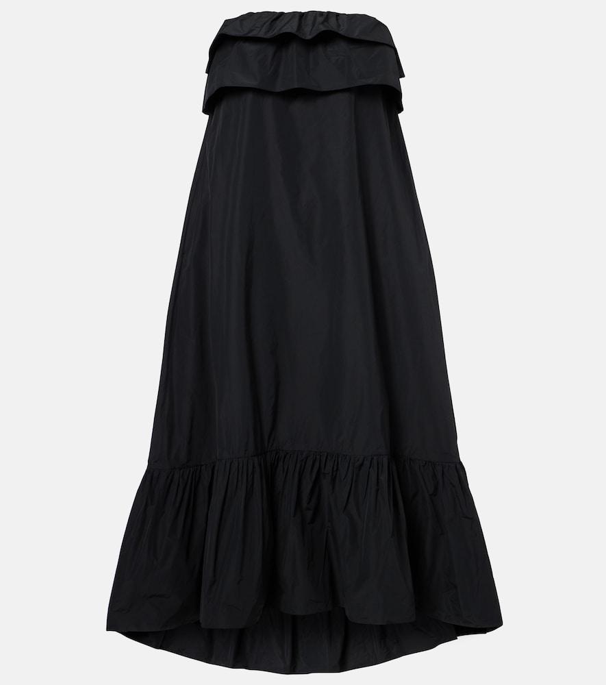 saint laurent tiered canvas cocktail dress