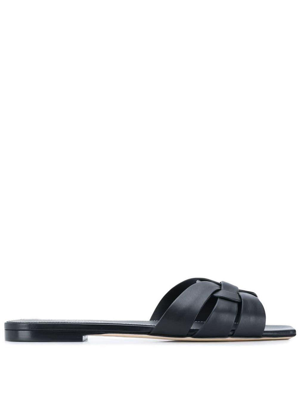saint laurent tribute nu pieds leather sandals