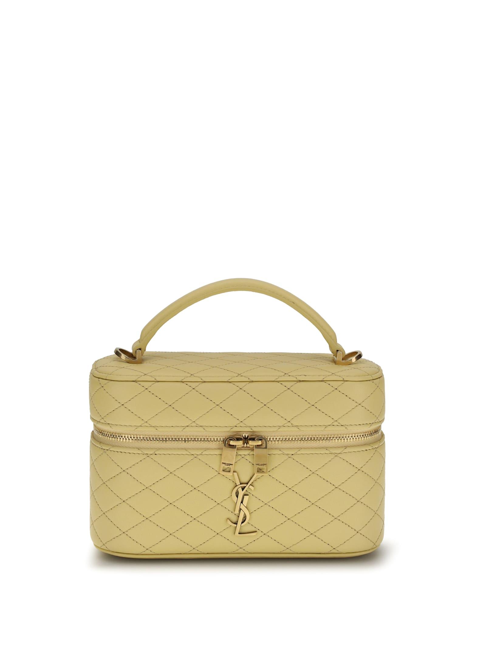 saint laurent vanity gaby leather handbag