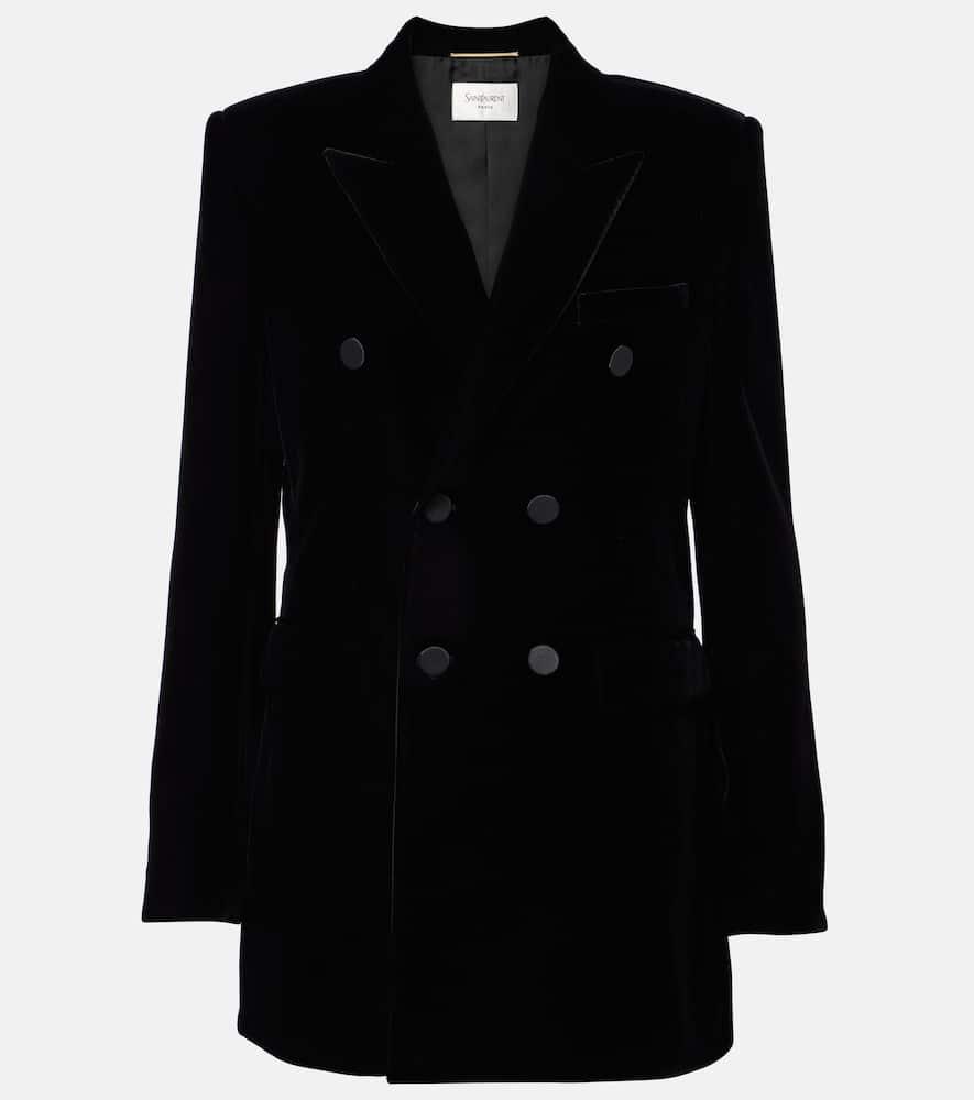 saint laurent velvet blazer