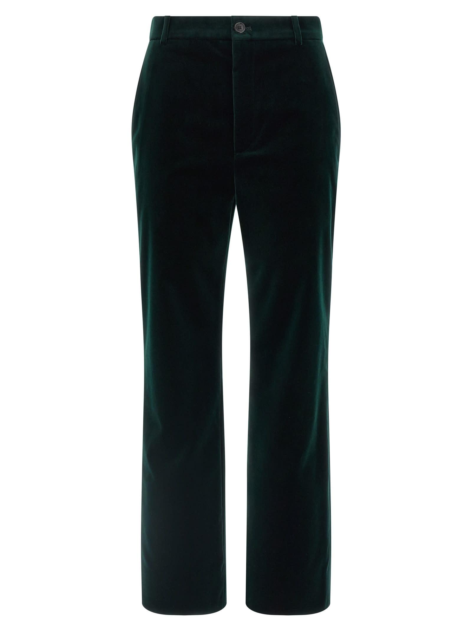saint laurent velvet pants