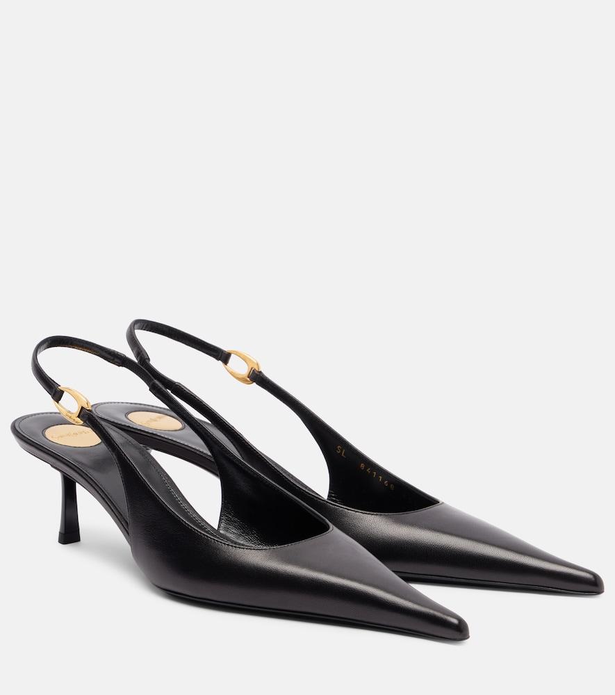 saint laurent vendome 50 leather slingback pump