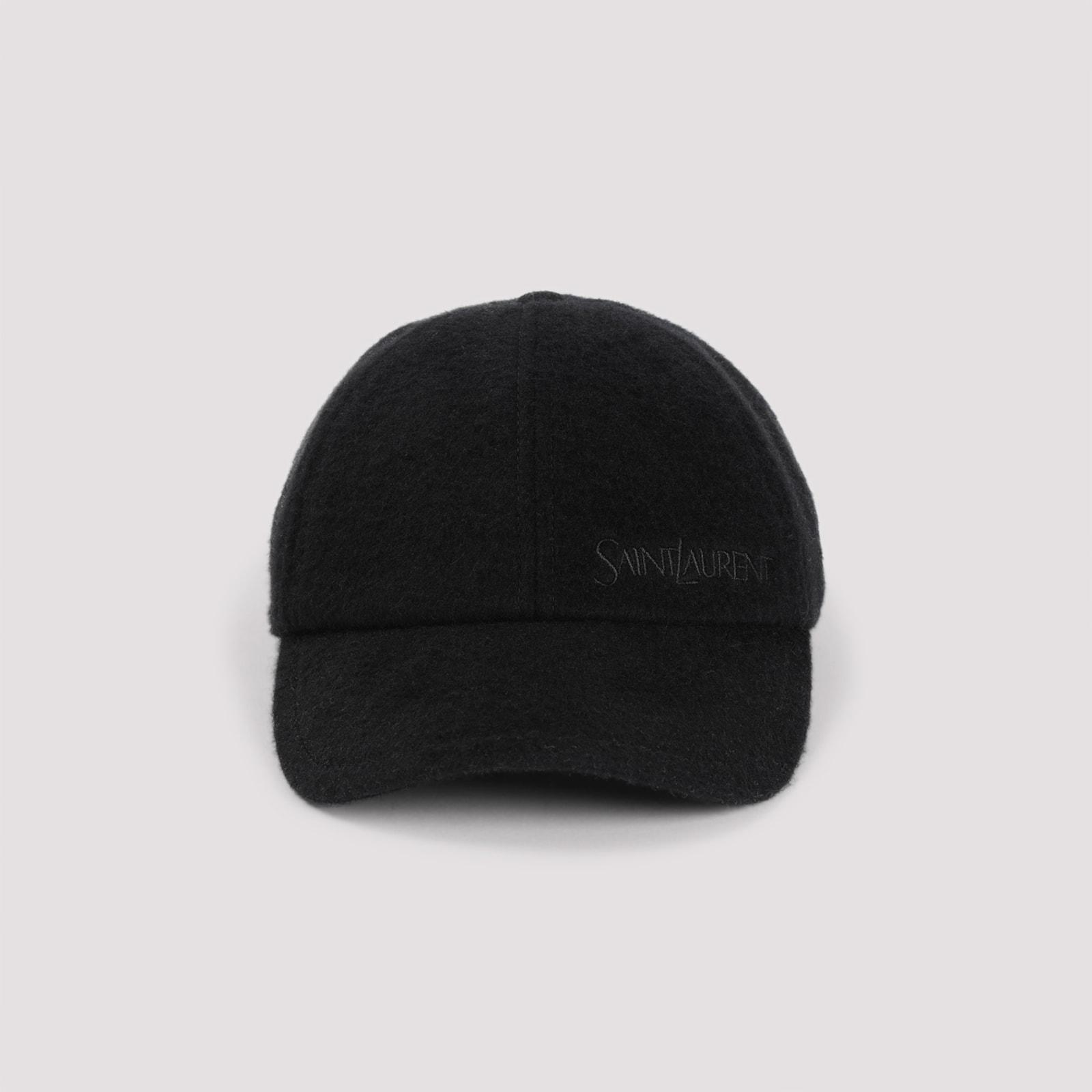 saint laurent vintage logo embroidered baseball cap