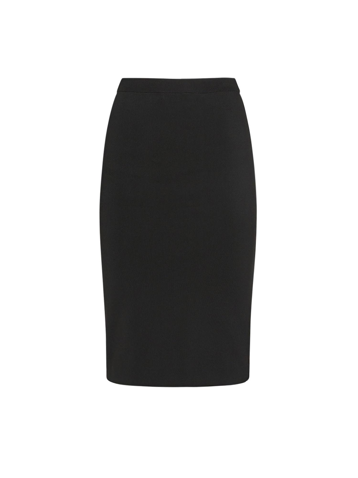 saint laurent viscose blend skirt