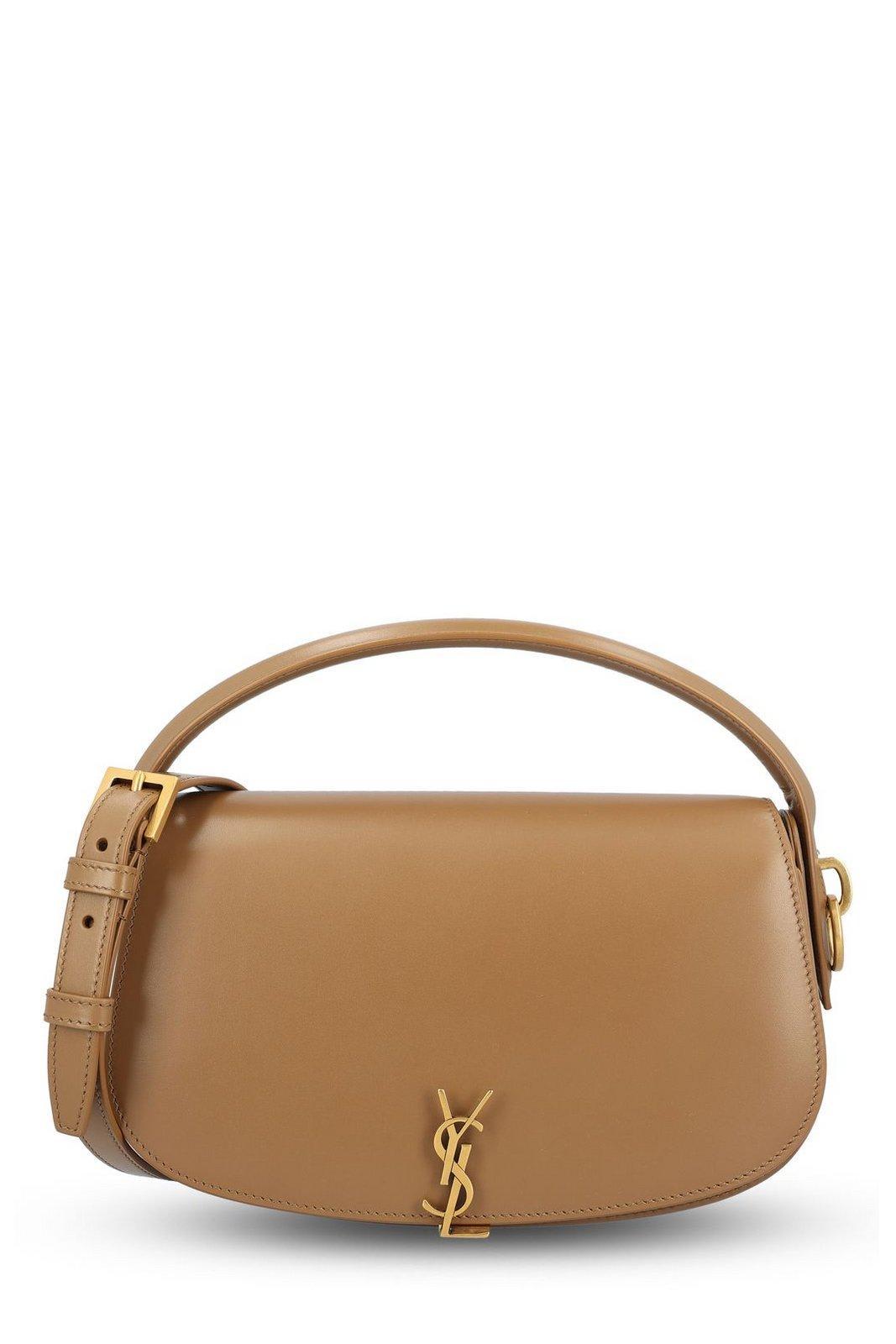 saint laurent voltaire logo plaque shoulder bag