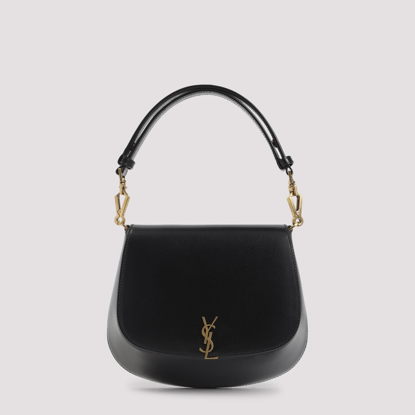 saint laurent voltaire shoulder bag black leather - women