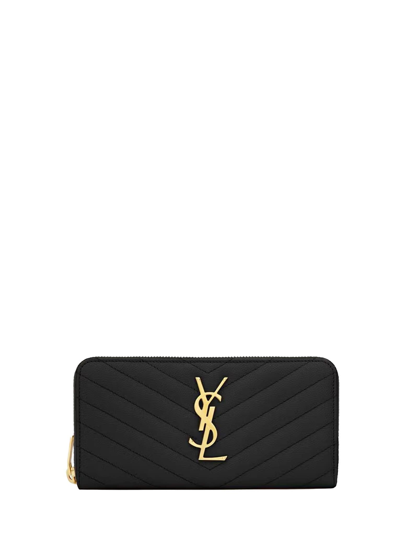 saint laurent wallets black