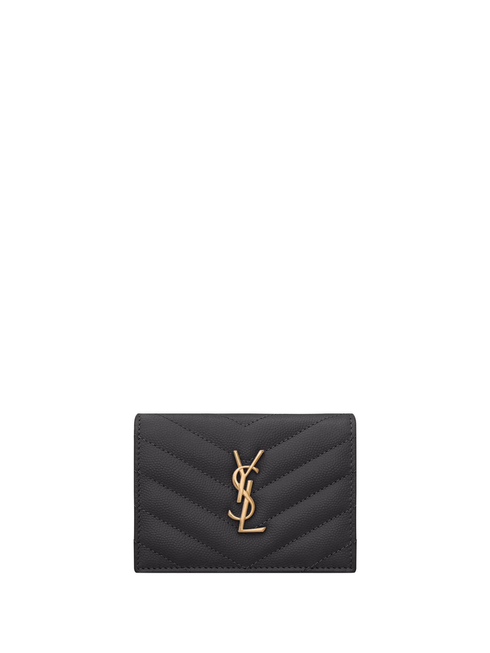 saint laurent wallets black