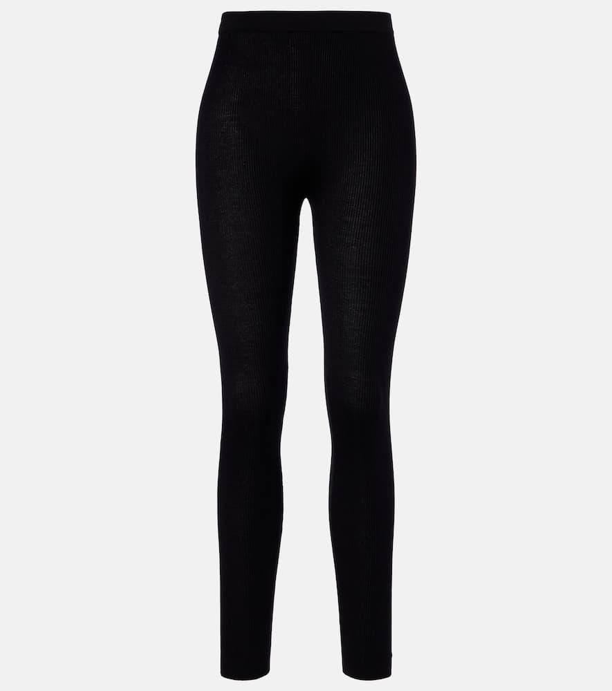 saint laurent wool, cashmere, and silk leggings