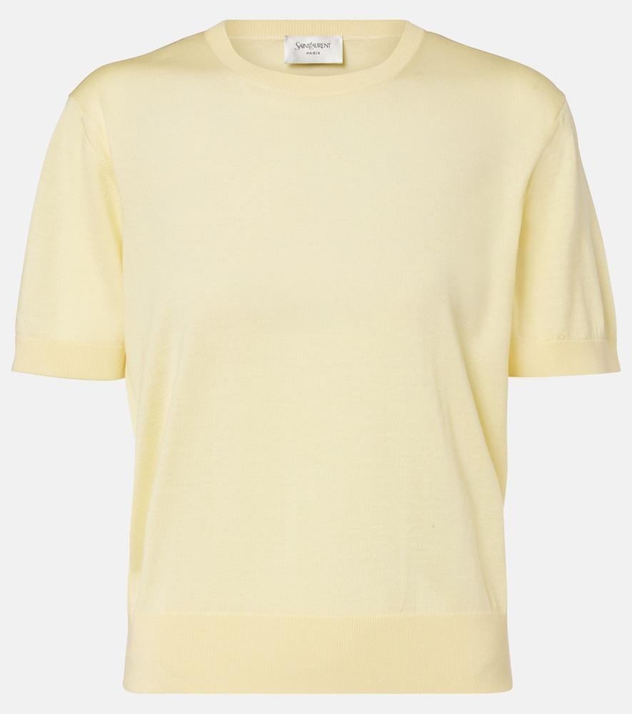 saint laurent wool, cashmere, and silk sweater