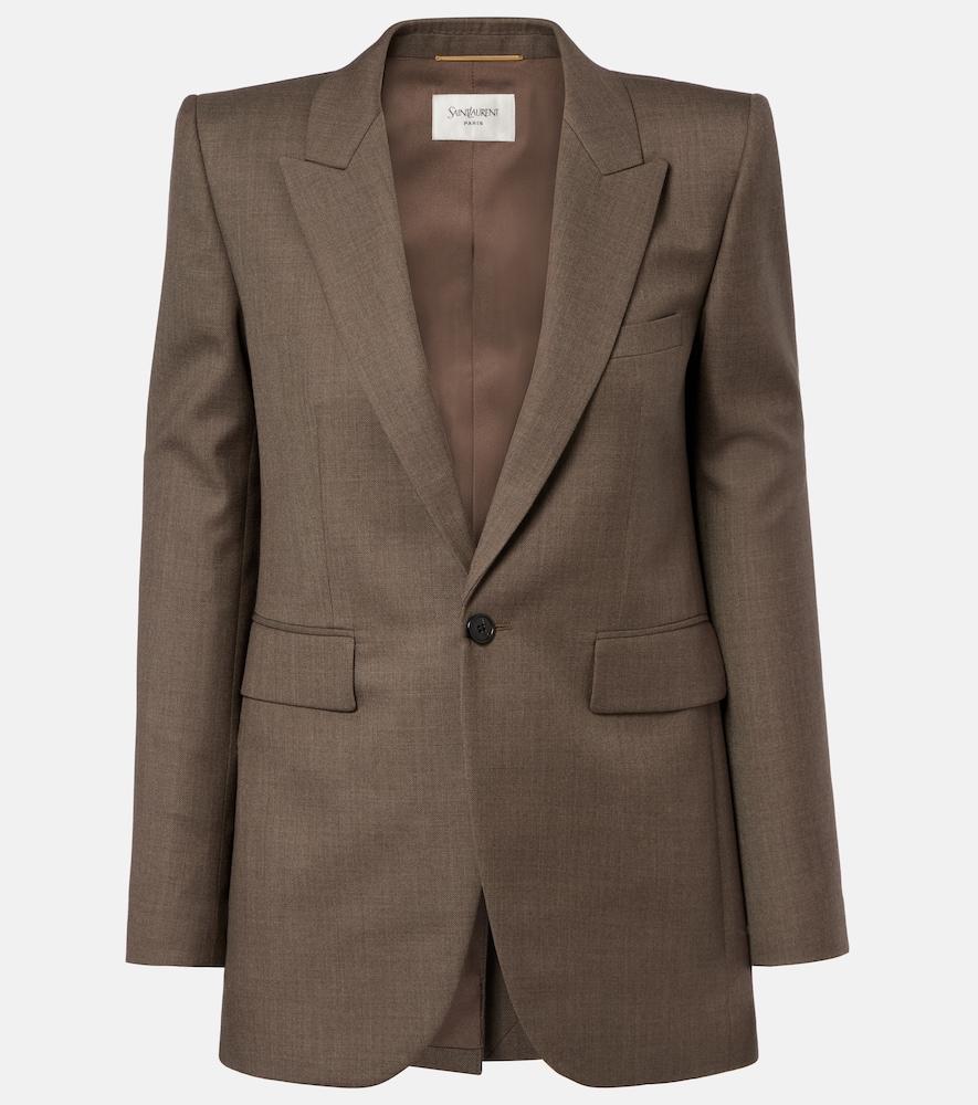 saint laurent wool blazer