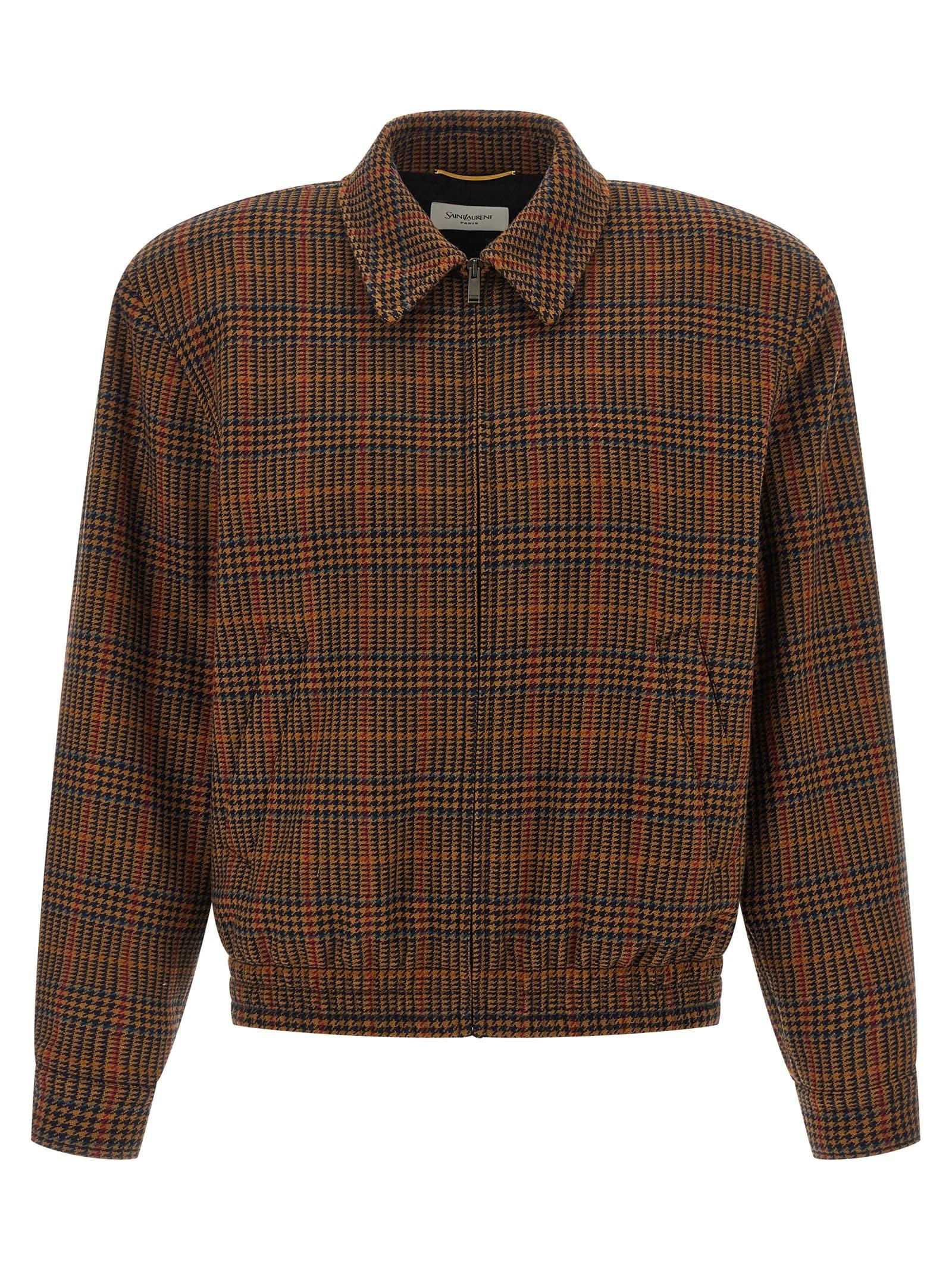 saint laurent wool bomber jacket