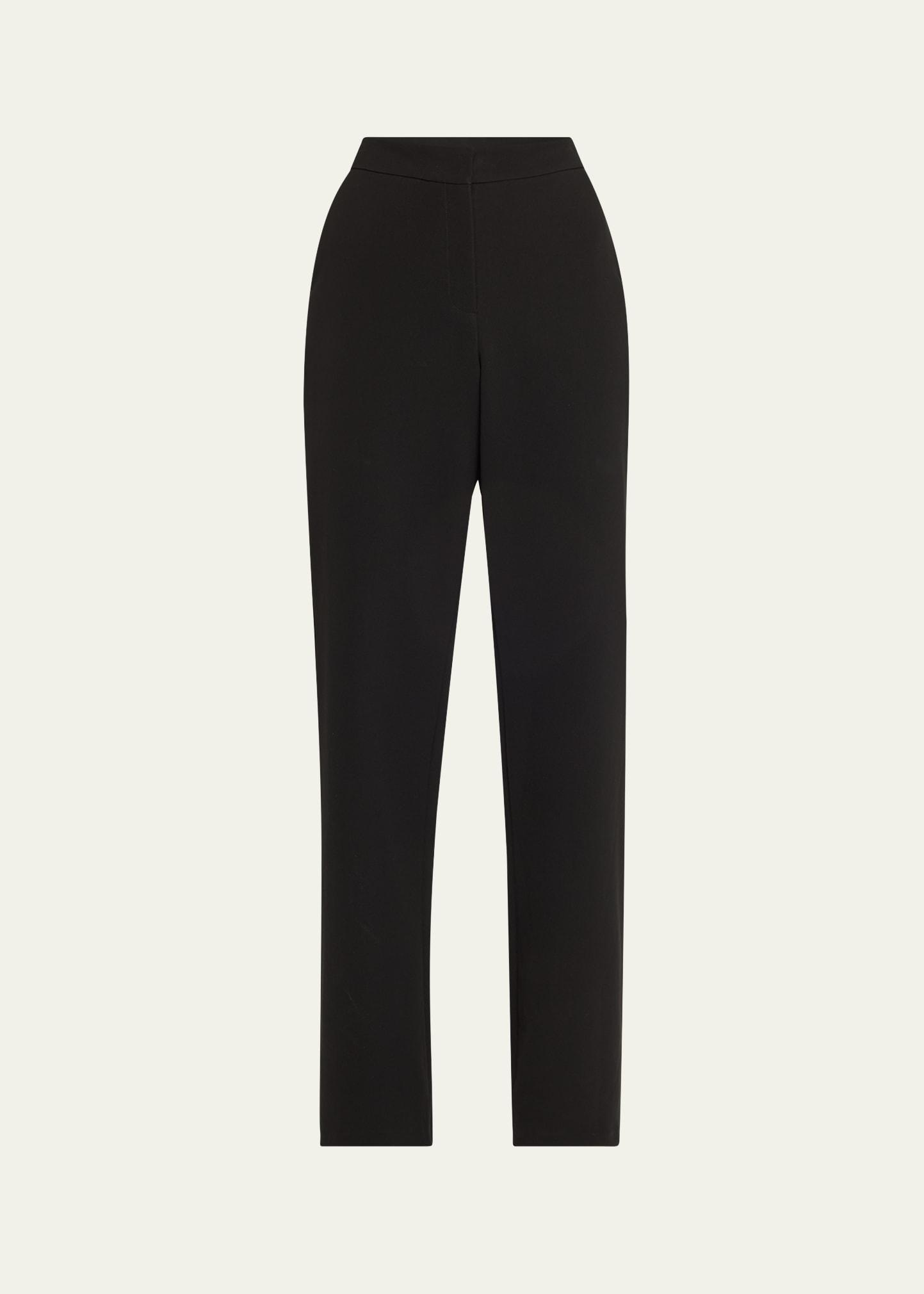 saint marks flared contrast-trim pants