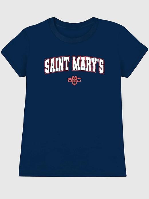 saint marys college of california arch logo graphic t-shirt for women