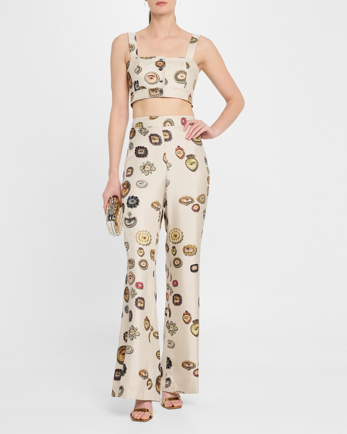 saint tropez ivory lovers eyes crop top