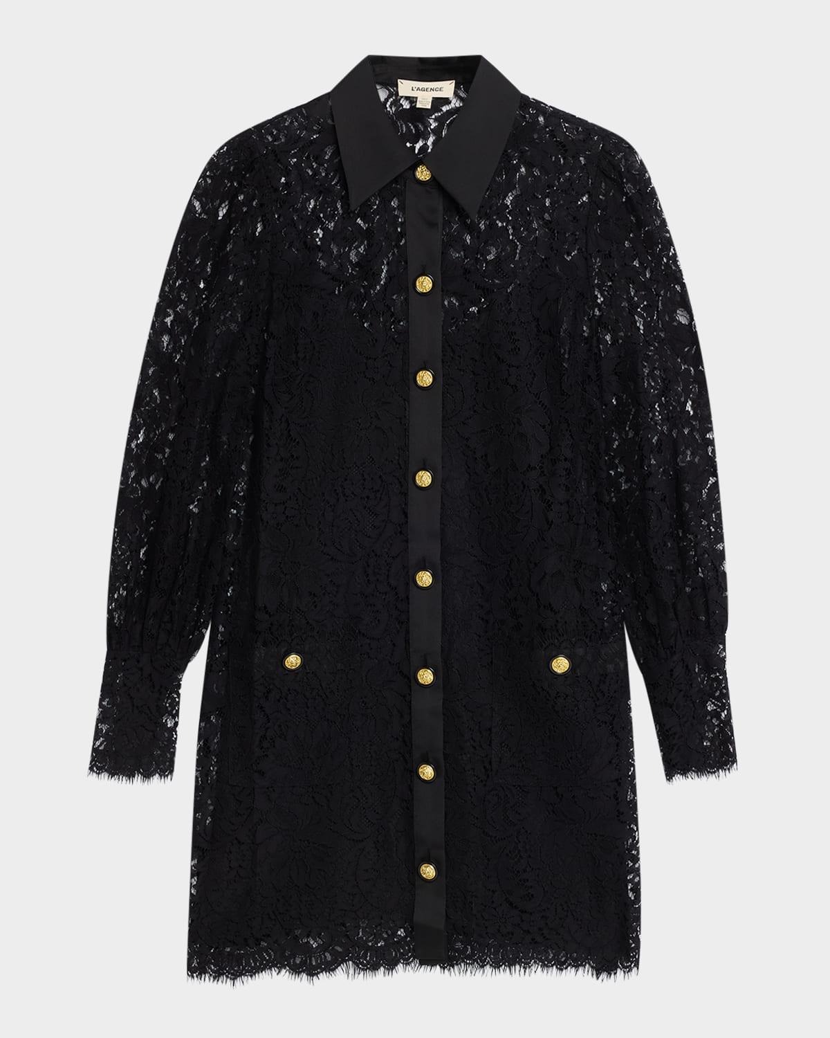 sakura lace shift dress