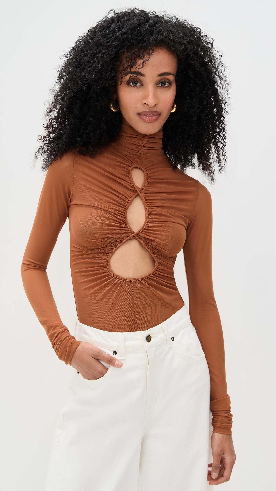 salle mesh thong bodysuit