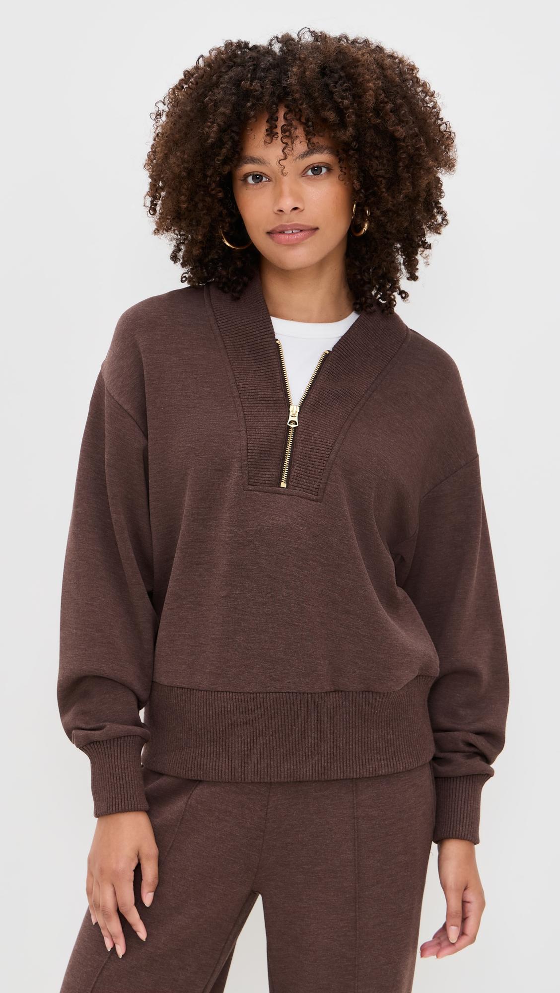 sally half zip sweatshirt