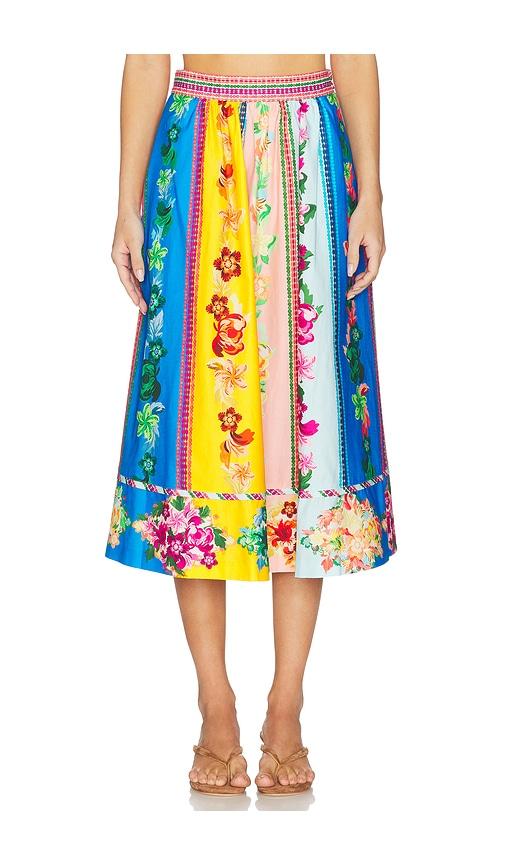 saloni pia skirt in blue.