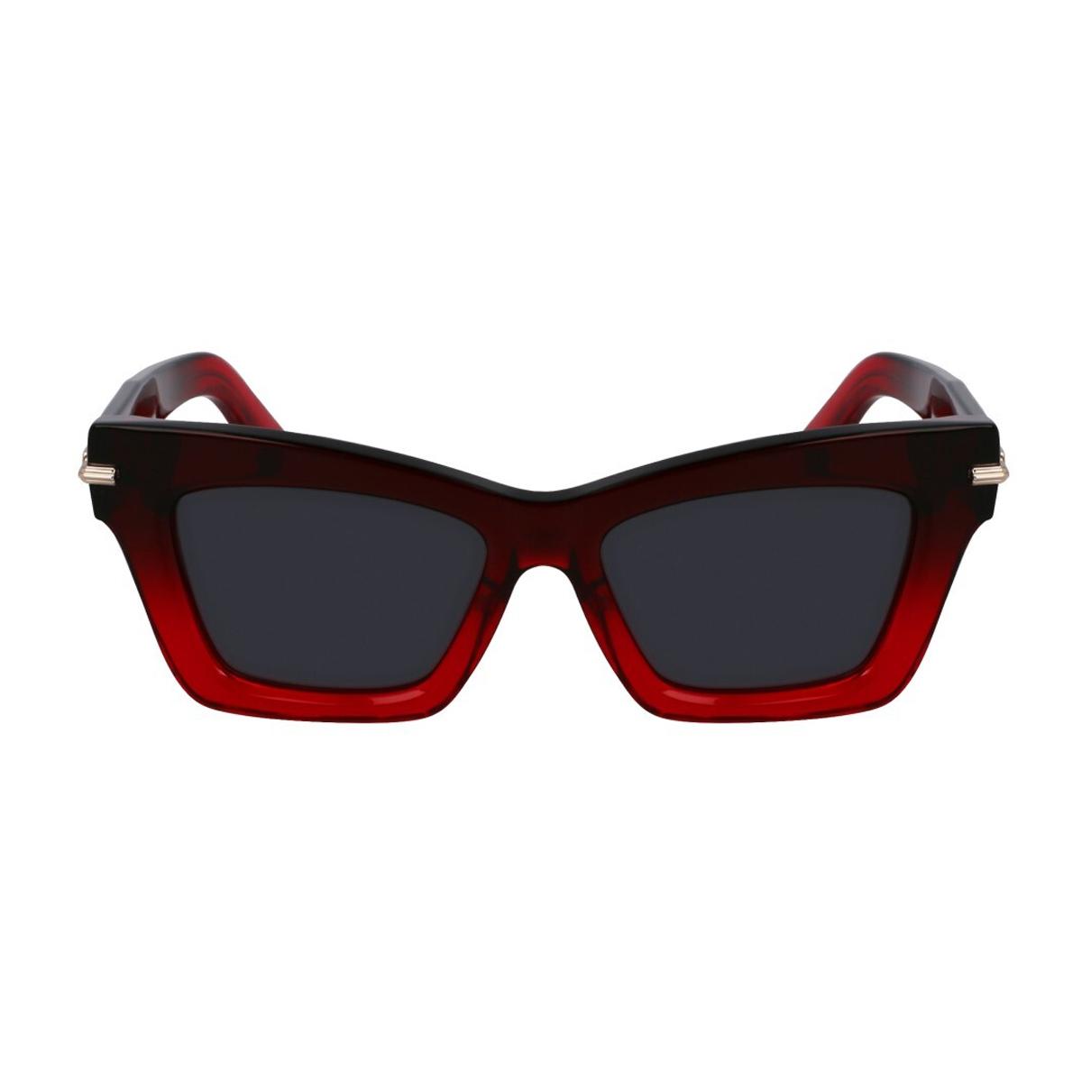 salvatore ferragamo sf2031s 615 gradient dark red transparent rosso acetate occhiali da sole - women