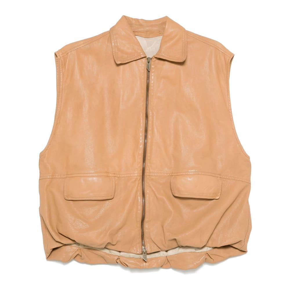 salvatore santoro leather waistcoat