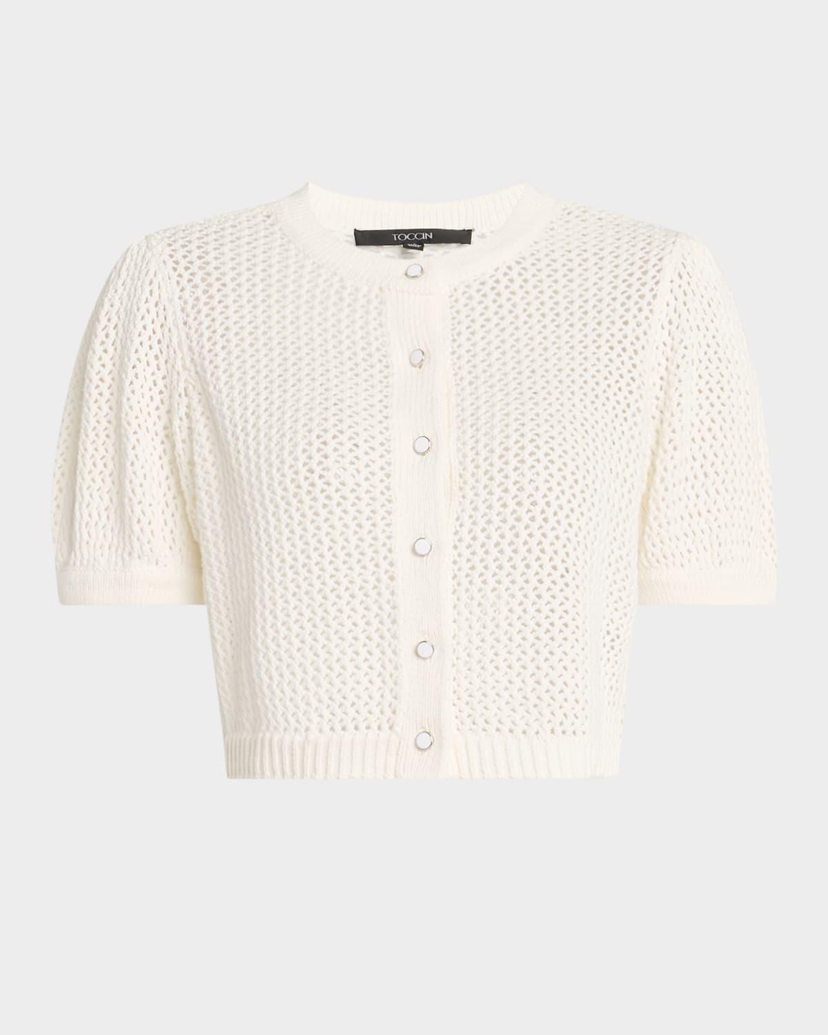 samantha crochet cropped cardigan