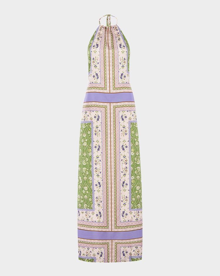 samantha halter maxi dress