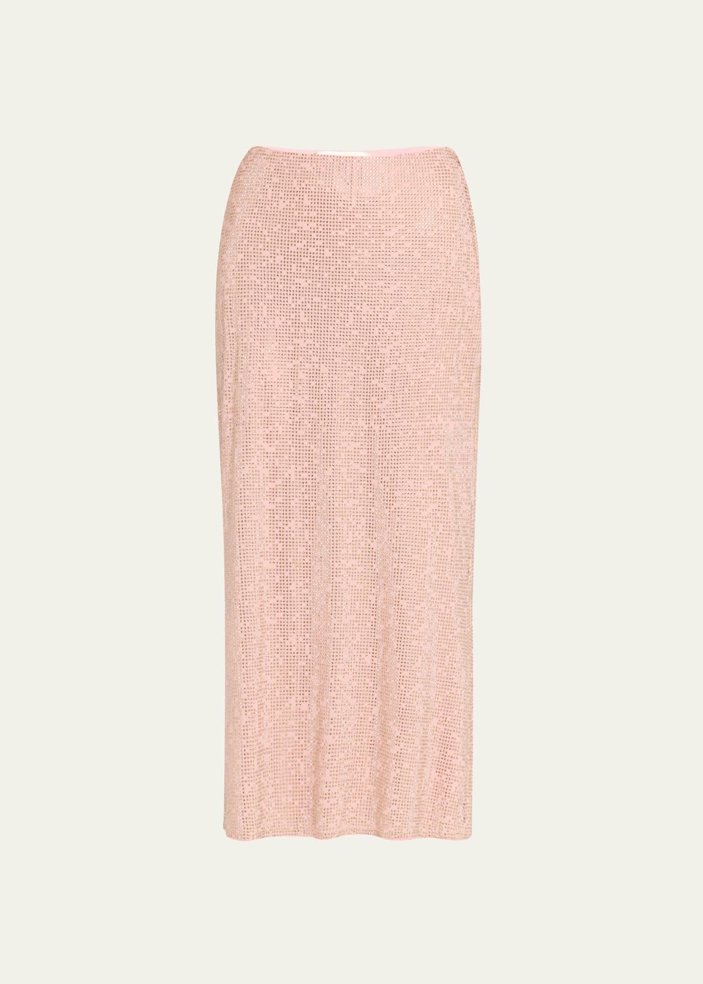 samaria embellished midi skirt