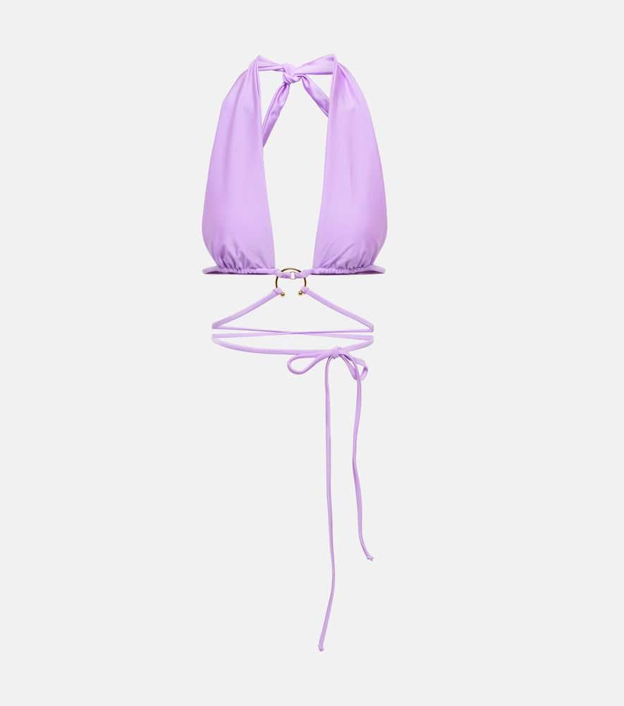 same pierced wrap bikini top