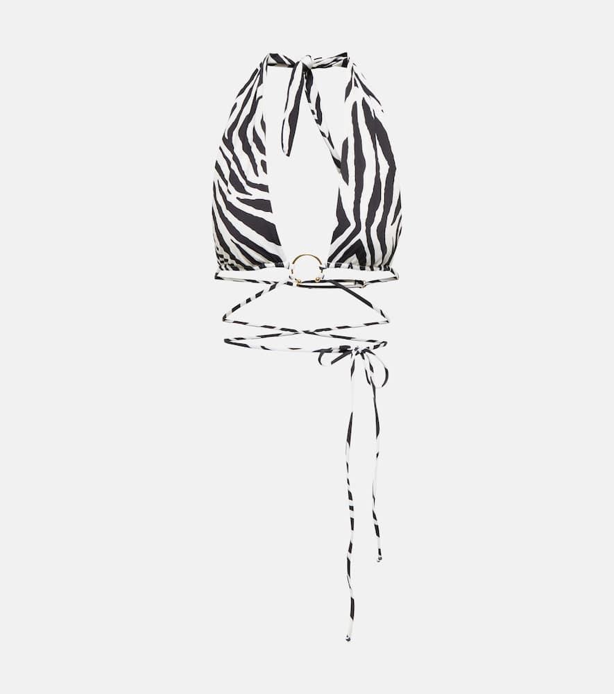 same pierced wrap bikini top