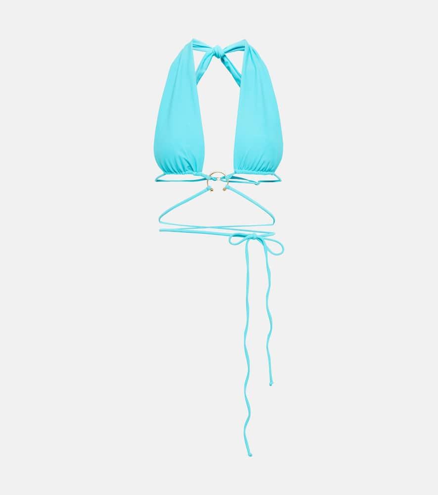 same pierced wrap bikini top