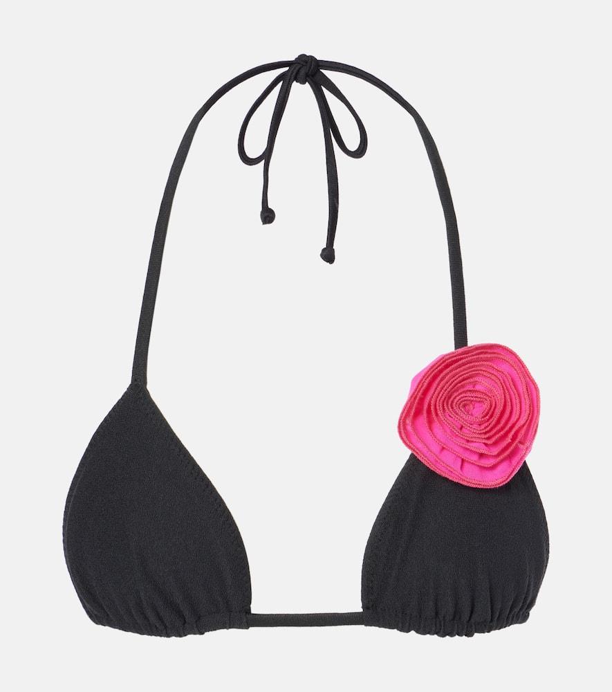 same rose halterneck bikini top