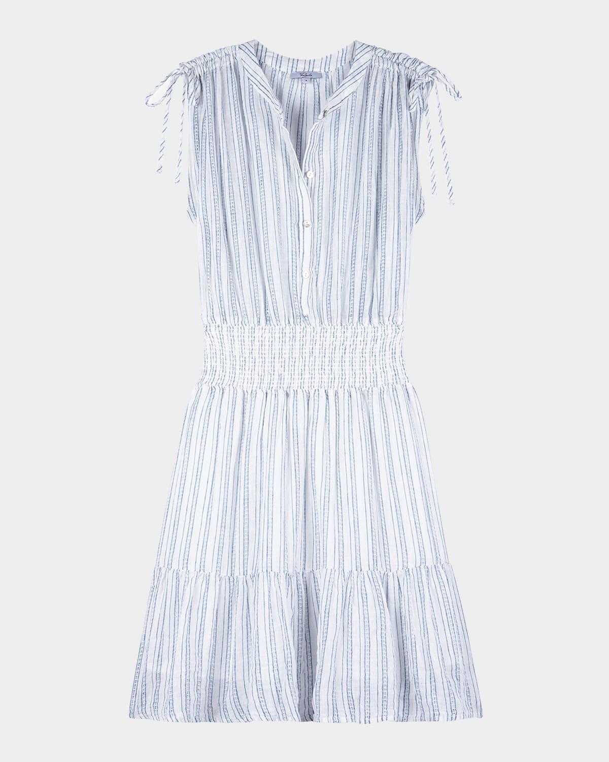 samina tie-shoulder mini dress