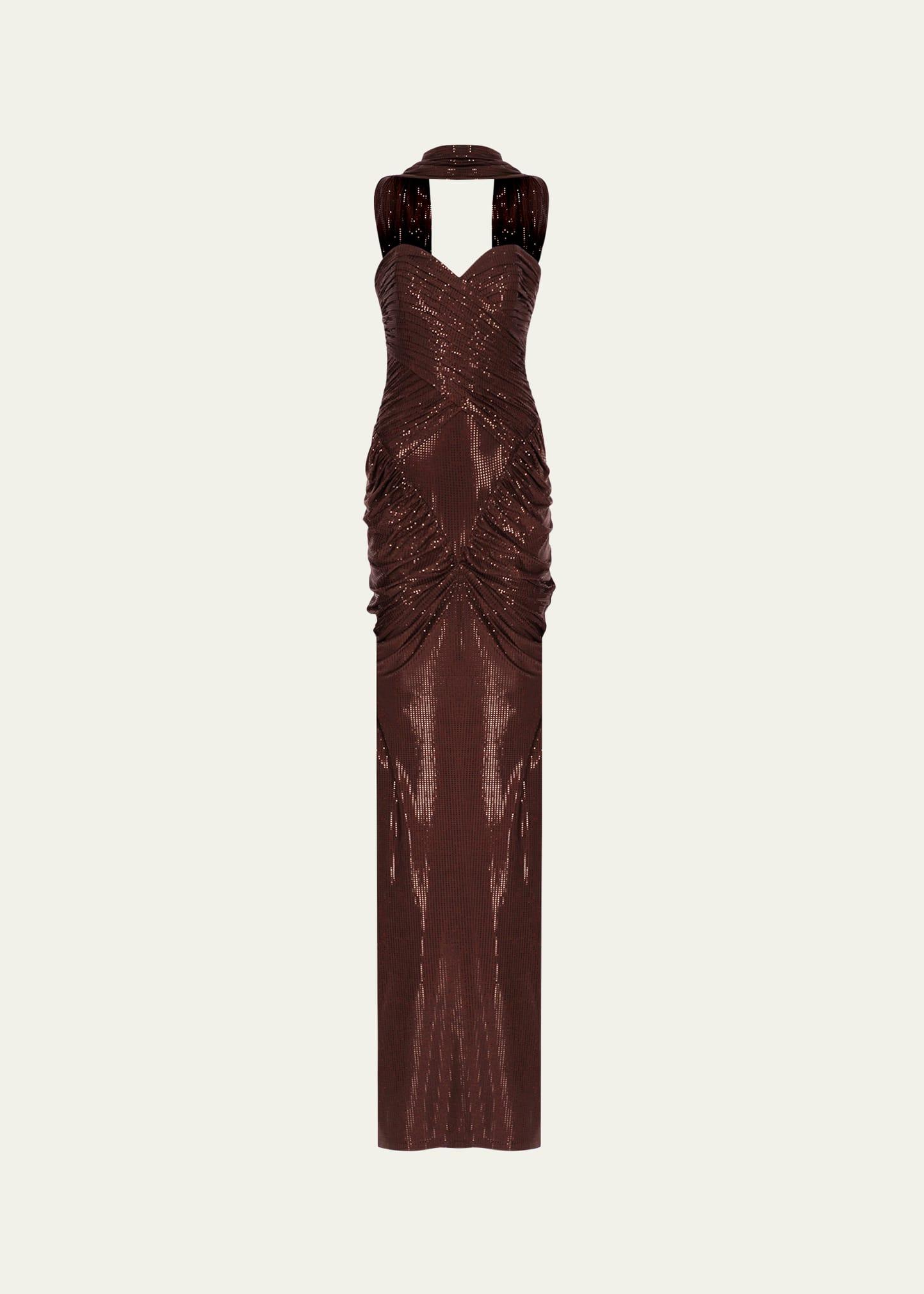 samsara strapless gown