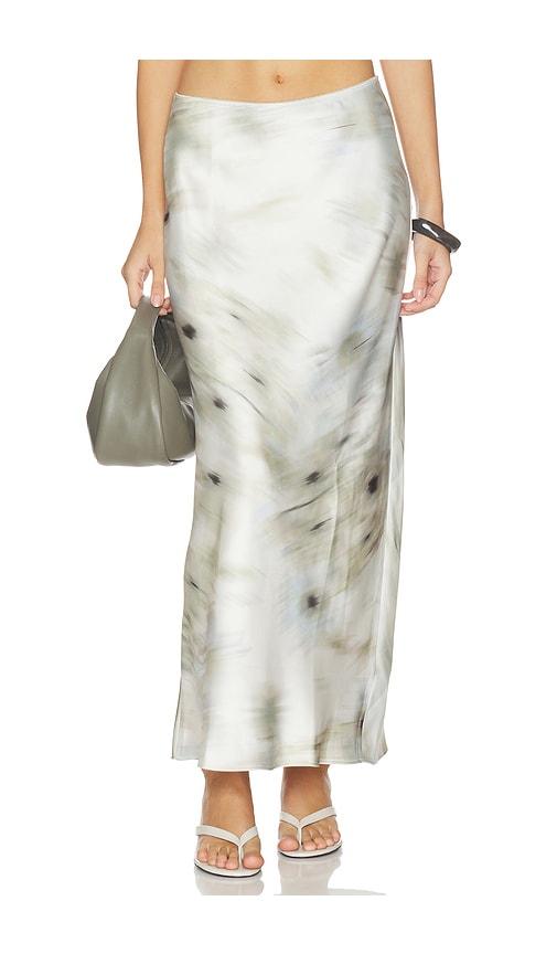 samsoe samsoe saagneta long skirt in white,sage.
